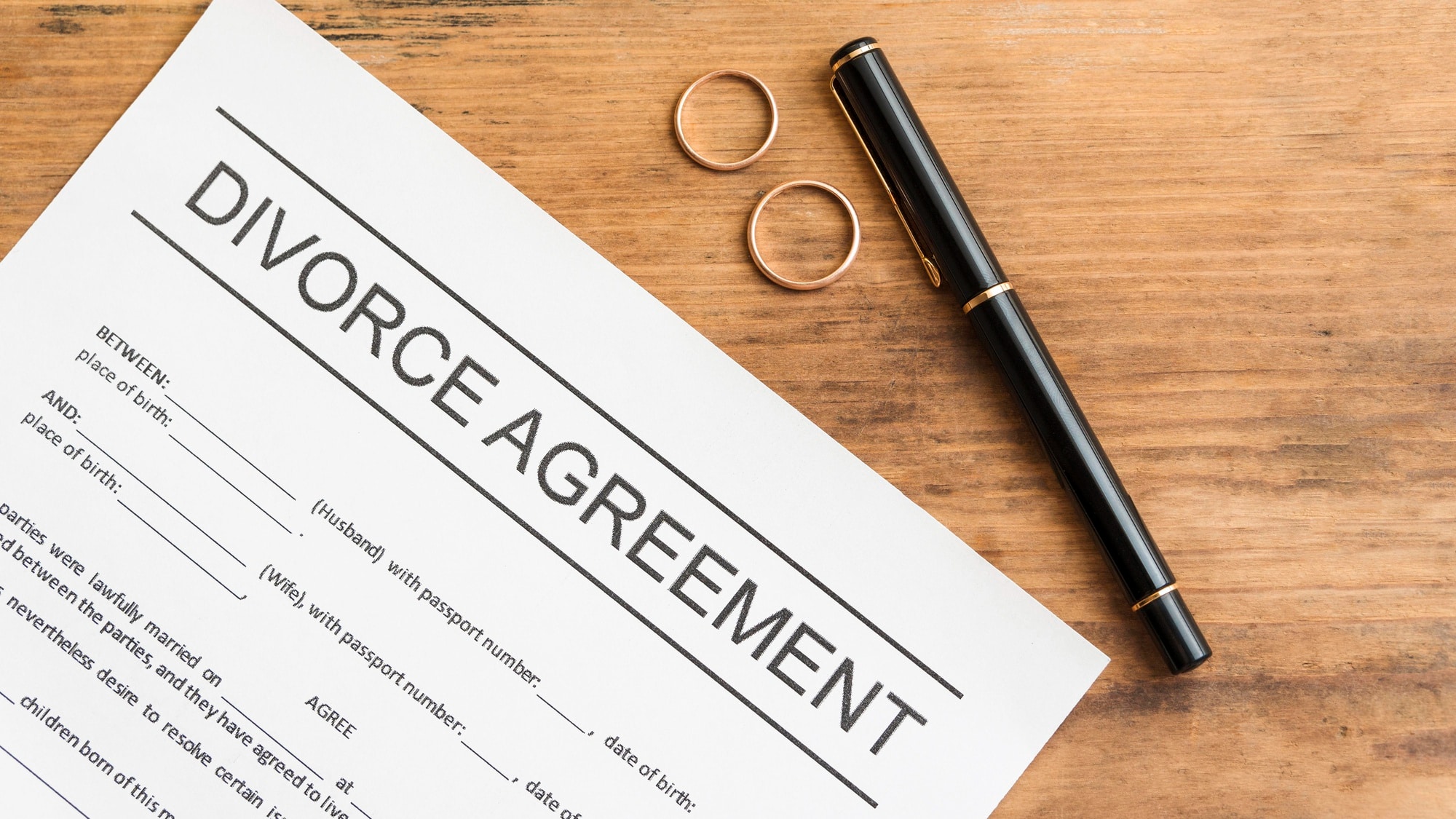 divorce papers and Spousal Maintenance